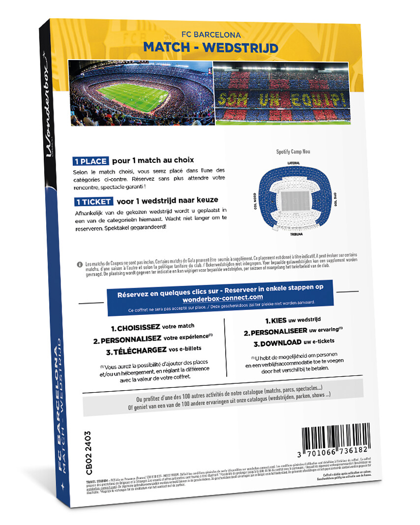 FC Barcelona - 1 place