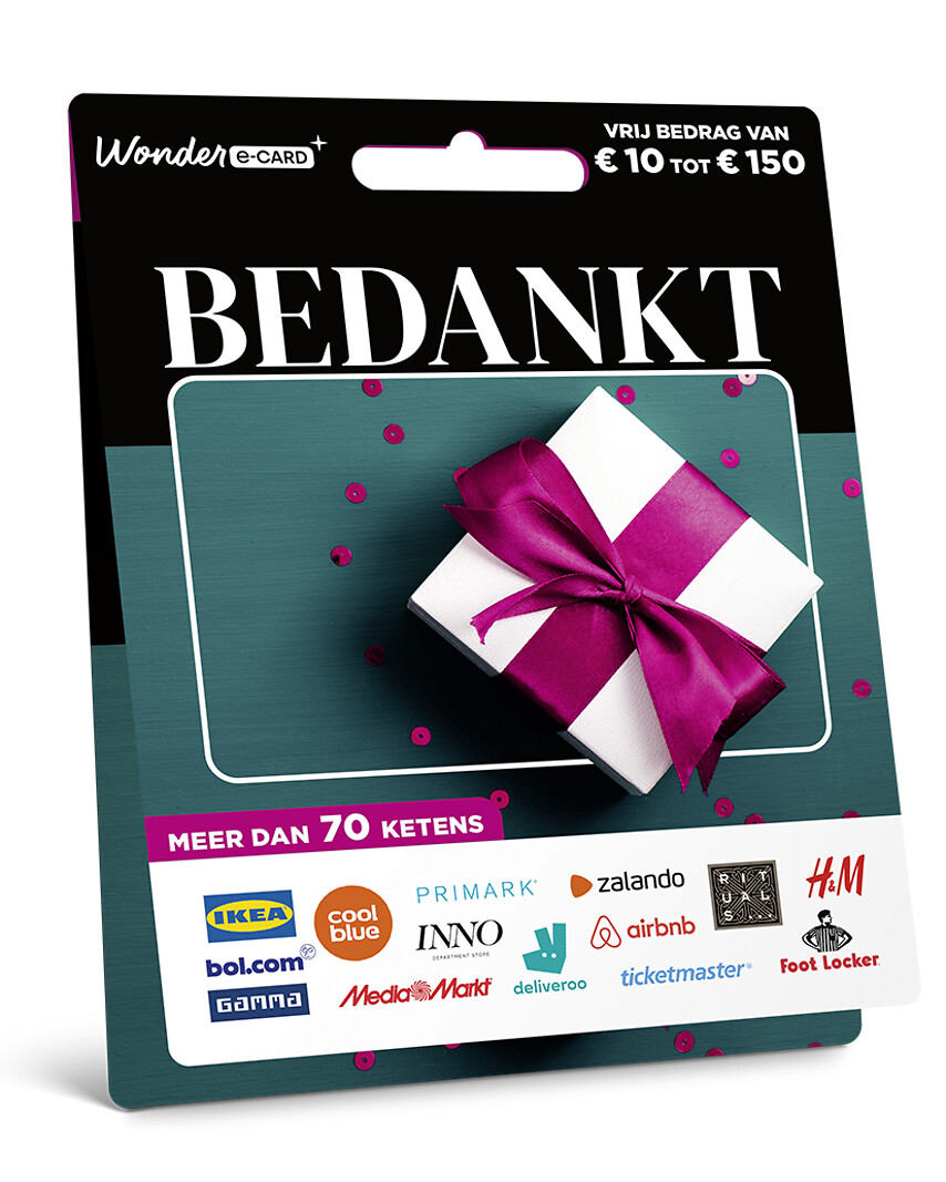 Kaart Bedankt
