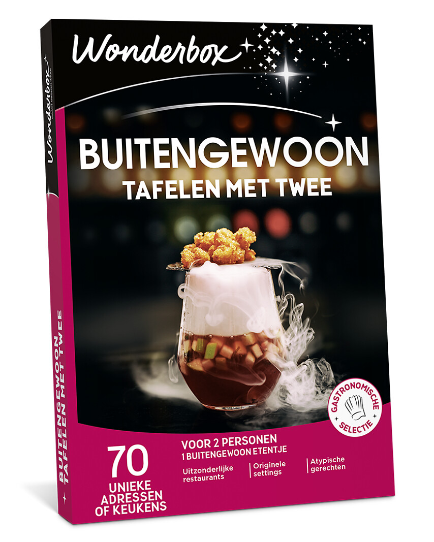 Buitengewoon tafelen met twee
