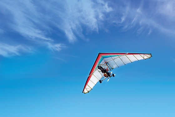 Dans les airs