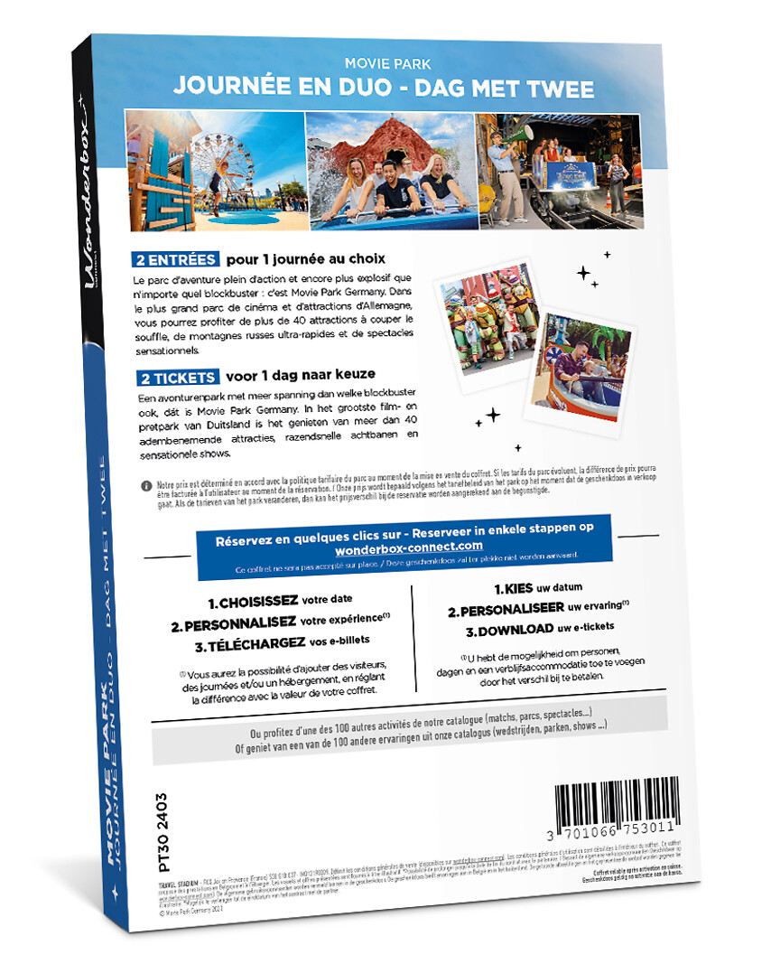 Movie Park - 2 tickets