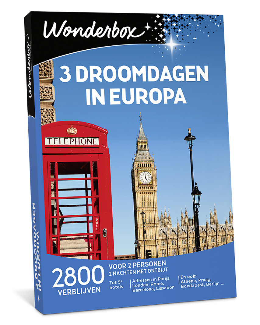 3 droomdagen in Europa