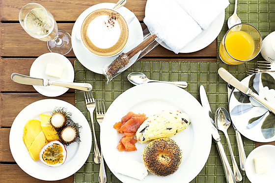 Petit déjeuner de luxe