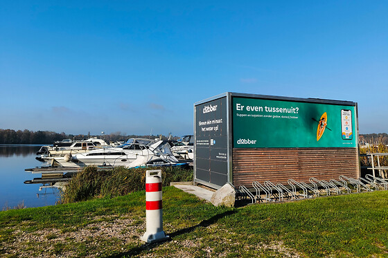 Een solokajak voor 4 via Dobber Zilvermeerhaven (Mol - Antwerpen)