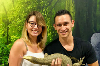Visite guidée du Reptilarium, manipulation et nourrissage des animaux chez Mike's Reptipark à Tournai (Hainaut)
