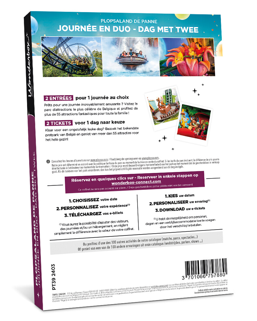 Plopsaland De Panne - 2 billets