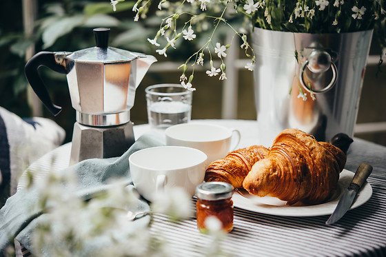 Petit déjeuner de luxe