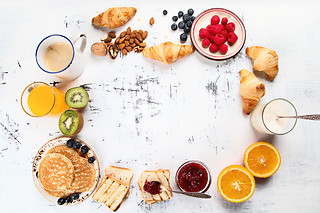 Petit déjeuner pétillant